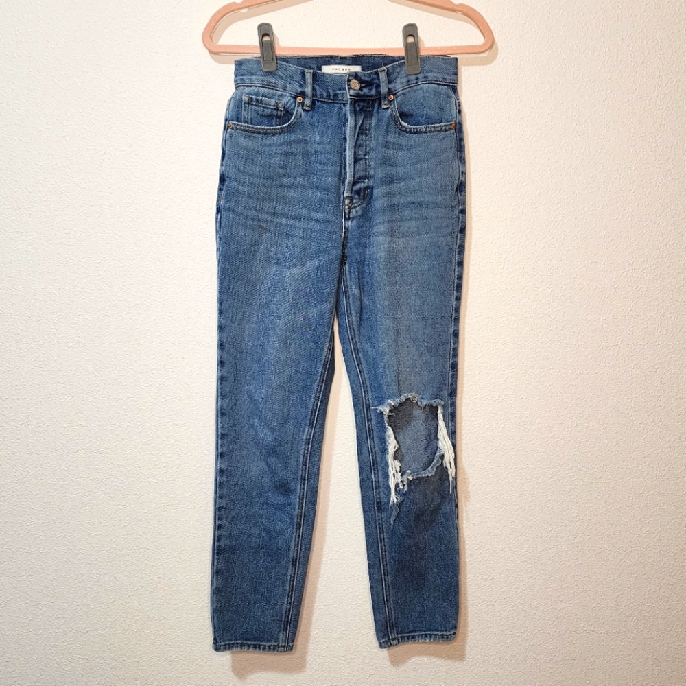 PacSun Ultra High Rise Slim Jeans - Distressed, Ripped
